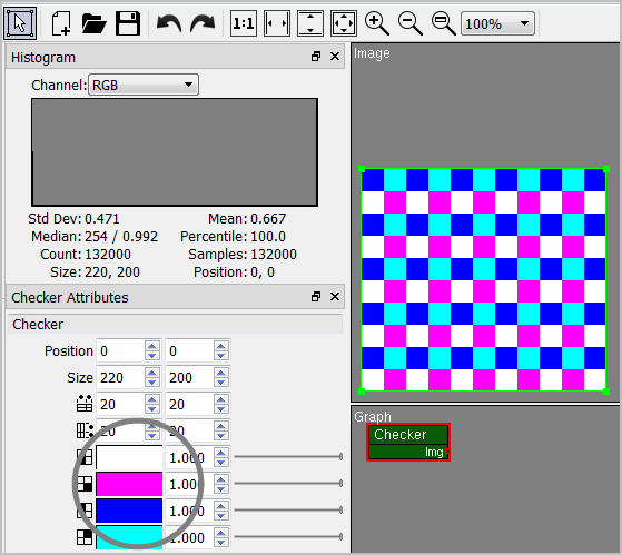 PixaFlux Checker Cell Color changed
