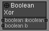 Math Boolean Xor node