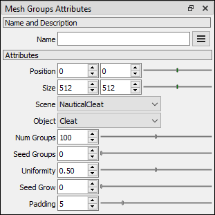 Mesh Groups attributes