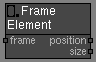 Geometry Frame Element node