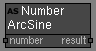 Math Number Arcsine node
